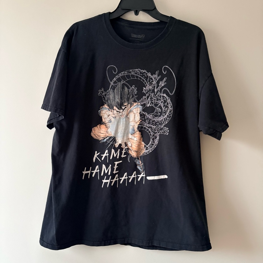 XL Dragon Ball Z Goku Sayan Black Short Sleeve T-Shirt Anime Manga Graphic Tee